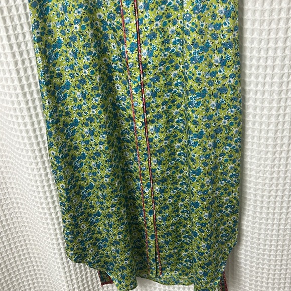 Cinq a Sept Hazel Floral Satin Midi Shirtdress Size 6 - Picture 5 of 12